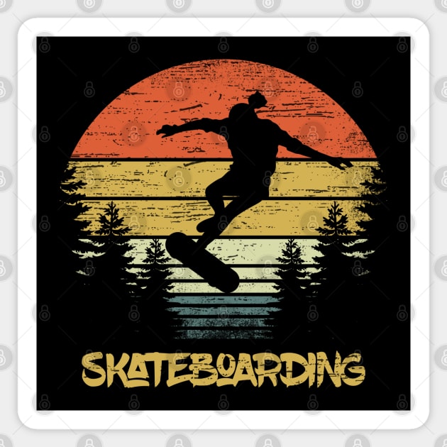 Vintage Skateboarding Apparel Skate Cloathing Sticker by RK Design